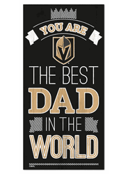 Vegas Golden Knights Best Dad in the World 6x12 Sign