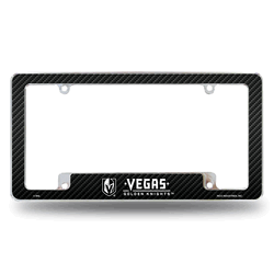 Vegas Golden Knights Black 12" x 6" Chrome All Over Automotive License Plate Frame
