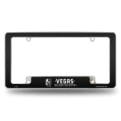 Vegas Golden Knights Black 12" x 6" Chrome All Over Automotive License Plate Frame for Car/Truck/SUV