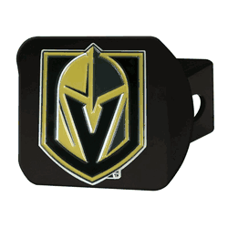 Vegas Golden Knights Black Metal Hitch Cover - 3D Color Emblem