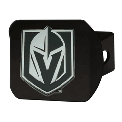Vegas Golden Knights Black Metal Hitch Cover with Metal Chrome 3D Emblem