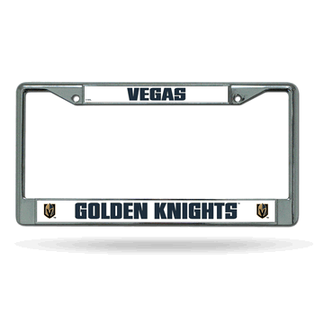Vegas Golden Knights Standard Chrome Frame with Plastic Inserts 12