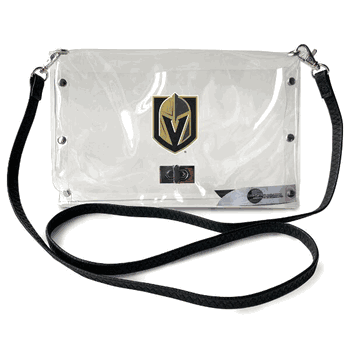 Vegas Golden Knights Clear Envelope Purse STRAP