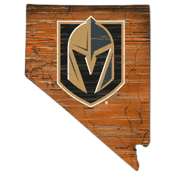 Vegas Golden Knights Distressed State Cutout Sign
