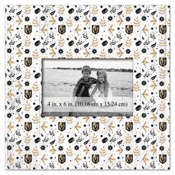 Vegas Golden Knights Floral Pattern 10x10 Frame
