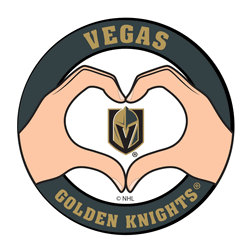 Vegas Golden Knights Heart Hands Decal