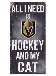 Vegas Golden Knights Hockey and My Cat 6x12 Sign