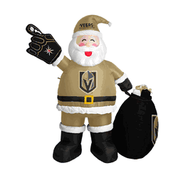 Vegas Golden Knights Inflatable Santa
