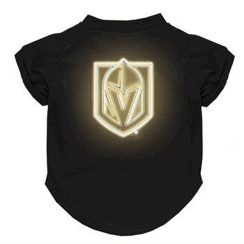 Vegas Golden Knights Neon Pet T-Shirt, Large