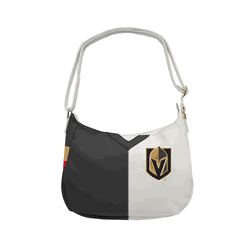 Vegas Golden Knights Pebble Split Hobo Shoulder Bag <B><font color="RED">CLEARANCE SALE - LIMITED QUANTITIES AT THIS PRICE</b></font>