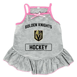 Vegas Golden Knights Pet Dress Grey Type Medium