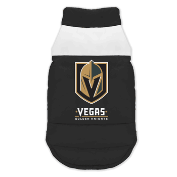 Vegas Golden Knights Pet Parka Puff Vest Small