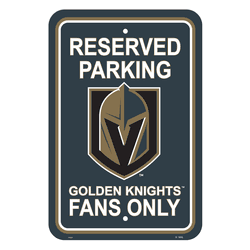 Vegas Golden Knights Plastic Parking Sign