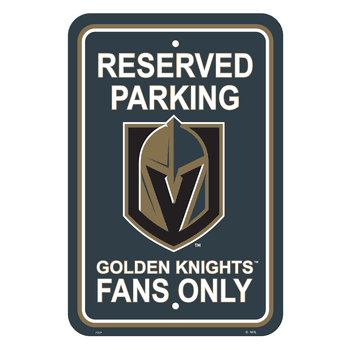 Vegas Golden Knights Plastic Parking Sign