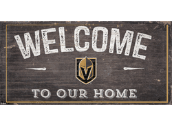 Vegas Golden Knights Welcome Distressed 6x12