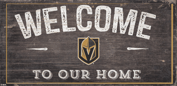 Vegas Golden Knights Welcome Distressed 6x12