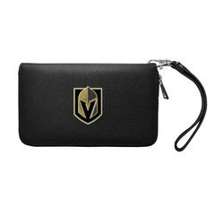 Vegas Golden Knights Zip Organizer Wallet Pebble Black