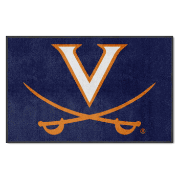 Virginia 4X6 High-Traffic Mat with Durable Rubber Backing - Landscape Orientation