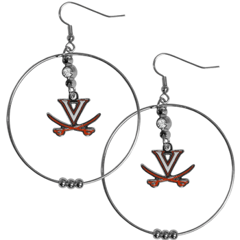 Virginia Cavaliers 2 Inch Hoop Earrings