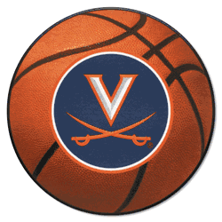 Virginia Cavaliers Basketball Rug - 27in. Diameter