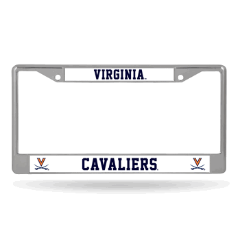 Virginia Cavaliers Standard Chrome Frame with Plastic Inserts 12