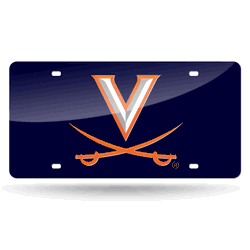 Virginia Cavaliers Colored Laser Cut Auto Tag