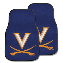 Virginia Cavaliers Front Carpet Car Mat Set - 2 Pieces
