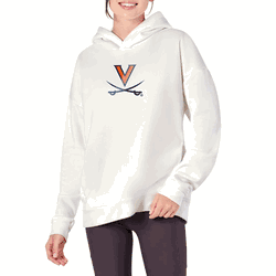 Virginia Cavaliers NCAA Kadi Hoodie with Zipper Pockets White XL