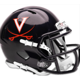 Virginia Cavaliers NCAA Mini Speed Football Helmet V-Saber