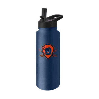 Virginia Cavaliers Quencher Logo Flip Top Water Bottle