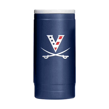 Virginia Cavaliers Red White & HOO 12oz Flipside Powdercoat SlimCan Coolie