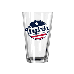 Virginia Cavaliers Red White & HOO 16oz Pint Glass
