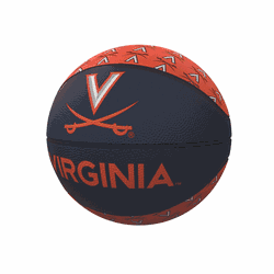 Virginia Cavaliers Repeating Logo Mini-Size Rubber Basketball