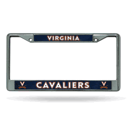 Virginia Cavaliers Standard 12" x 6" Chrome Frame With Decal Inserts