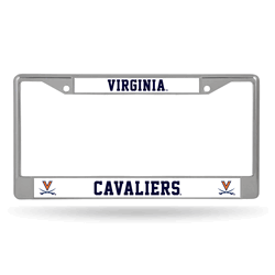 Virginia Cavaliers Standard Chrome Frame with Plastic Inserts 12" x 6" Car/Truck Auto Accessory