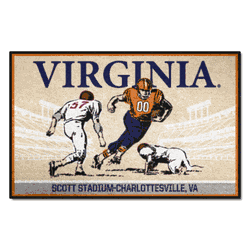 Virginia Cavaliers Starter Mat Accent Rug - 19in. x 30in. Ticket Stub Starter Mat