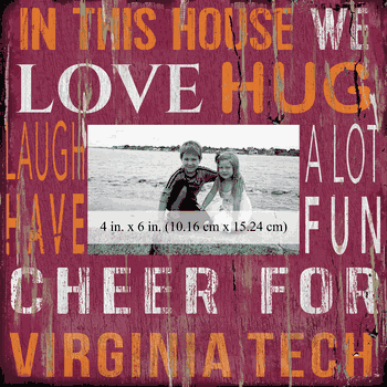 Virginia Tech Hokies 10x10 In This House Frame