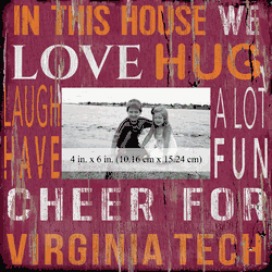 Virginia Tech Hokies 10x10 In This House Frame