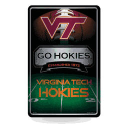 Virginia Tech Hokies  11" x 17" Metal Home Dcor Sign