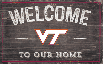 Virginia Tech Hokies 11X19 Welcome to Our Home Sign