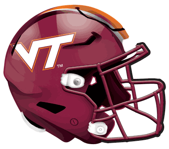 Virginia Tech Hokies 12in Authentic Helmet Sign