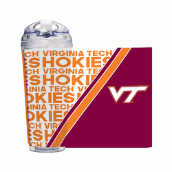 Virginia Tech Hokies 24 Oz Hinged Lid Tumbler