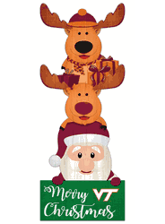 Virginia Tech Hokies 31" Santa Stack Leaner