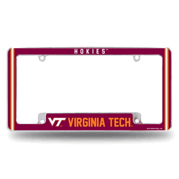 Virginia Tech Hokies Alternate Design All Over Chrome Frame