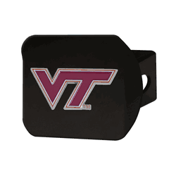 Virginia Tech Hokies Black Metal Hitch Cover - 3D Color Emblem