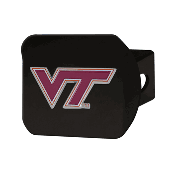 Virginia Tech Hokies Black Metal Hitch Cover - 3D Color Emblem