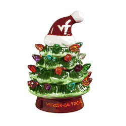 Virginia Tech Hokies Christmas Tree 4 Inch LED Tabletop