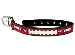 Virginia Tech Hokies Classic Leather Large Football Collar
