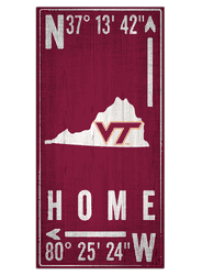 Virginia Tech Hokies Coordinate 6x12 Sign