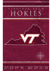 Virginia Tech Hokies Coordinates 17x26